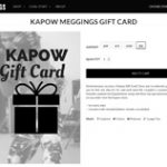 Screenshot Kapow Meggings Geschenkkarte