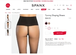 Screenshot Spanx Tummy Shaping Sheers