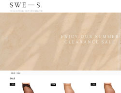 Screenshot Homepage Swedish Stockings