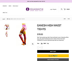 Leggings mit Ganesha Motiv empören Hindus