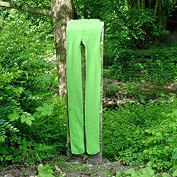 Eine grüne Strumpfhose