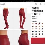 Wolford Satin Touch 20 in rot