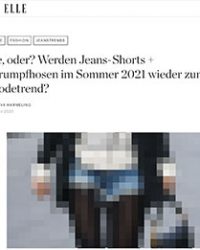„Elle“ will den Jeansshorts-Trend nicht