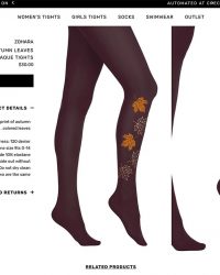 Herbstmotive auf Zohara Tights Strumpfhosen