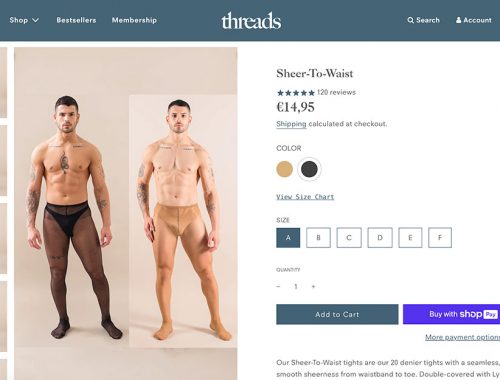 Produktfoto Sheer-to-Waist-Strumpfhose von Threads